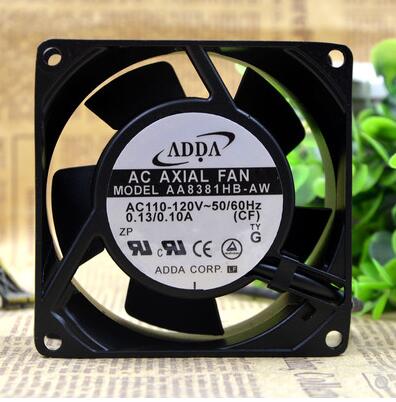 Original ADDA AA8381HB-AW Cooling Fan 120V 0.13A 15.6W 2wires AA8381HB-AW Fans